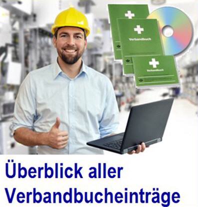 Erste-Hilfe-Leistung . Verbandb�cher zur Dokumentation von Unf�llen