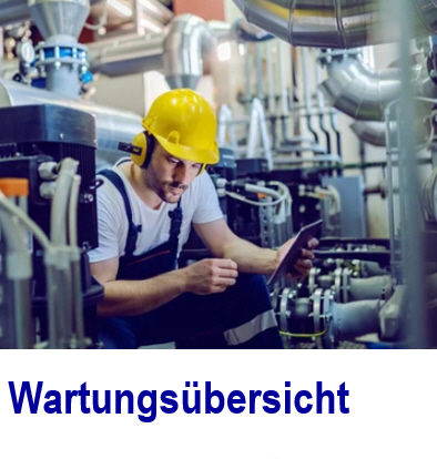 Wartungs�bersicht erzeugt den Pr�fnachweis Wartungs�bersicht, 
Anlagenlogbuch, Projekt�bersicht, Ressourcenmanager